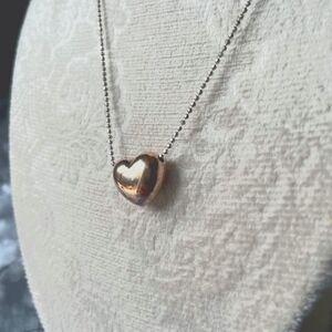 Silver necklace,necklace for women, best gift ,Elegant Heart Pendant Necklace